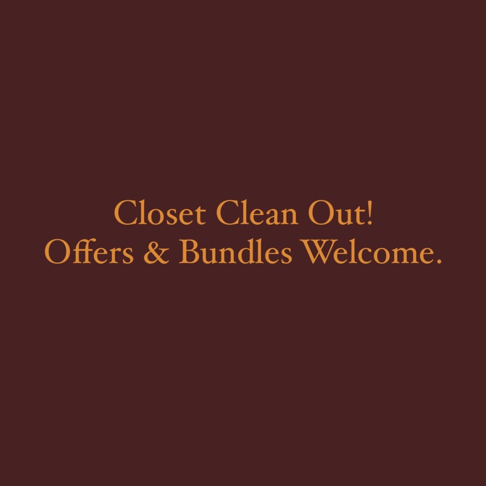 Closet Clean Out Sell! Offers and bundles welcome.